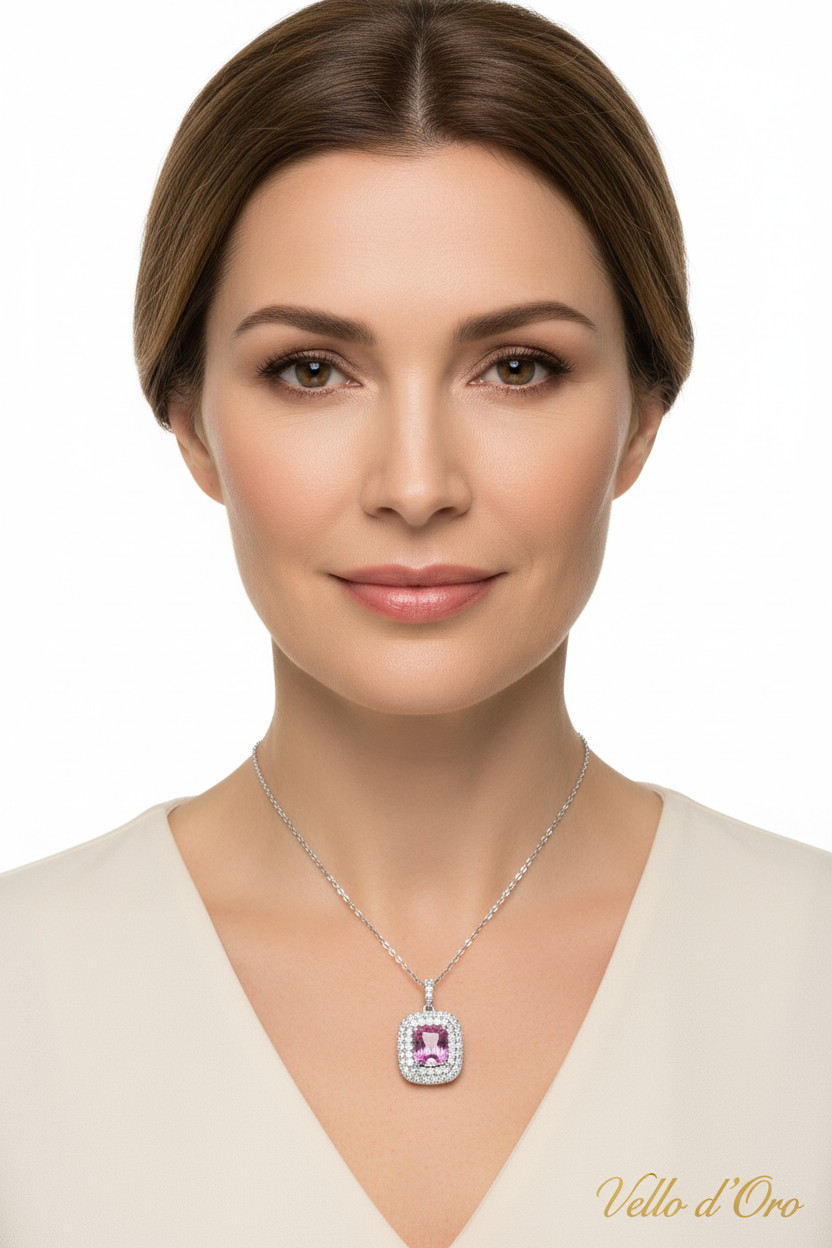 SPN DIAMOND NECKLACE 18KW