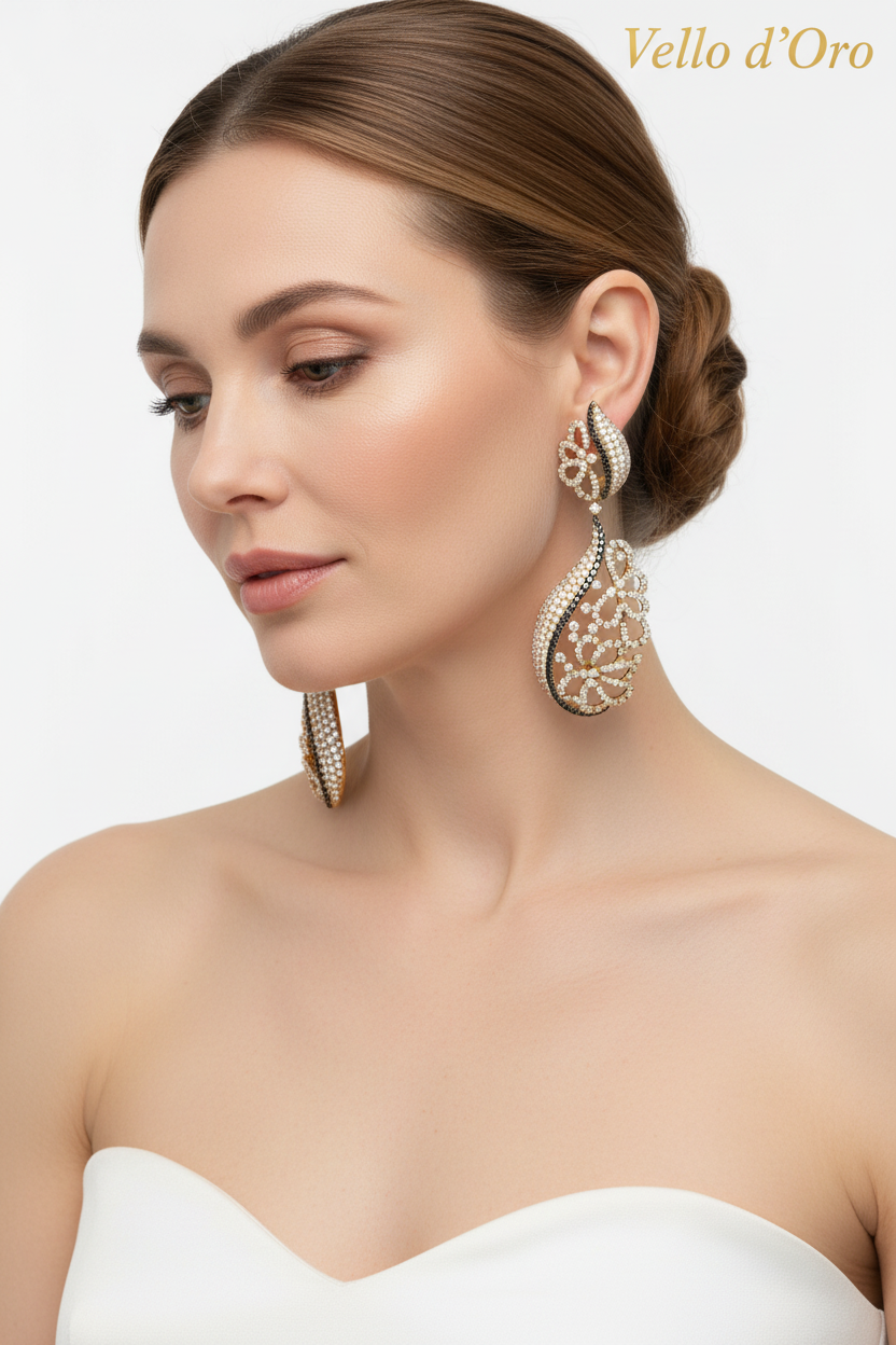 DIAMOND EARRING 18KW