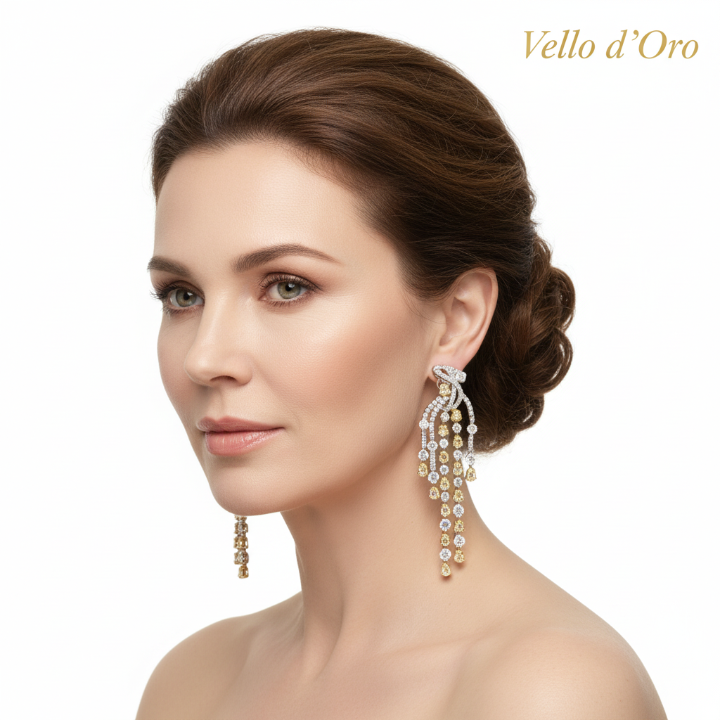 DIAMOND EARRING 18KW