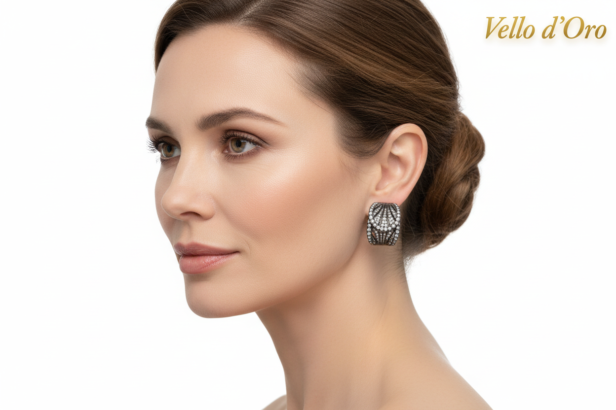 DIAMOND EARRING 18KW