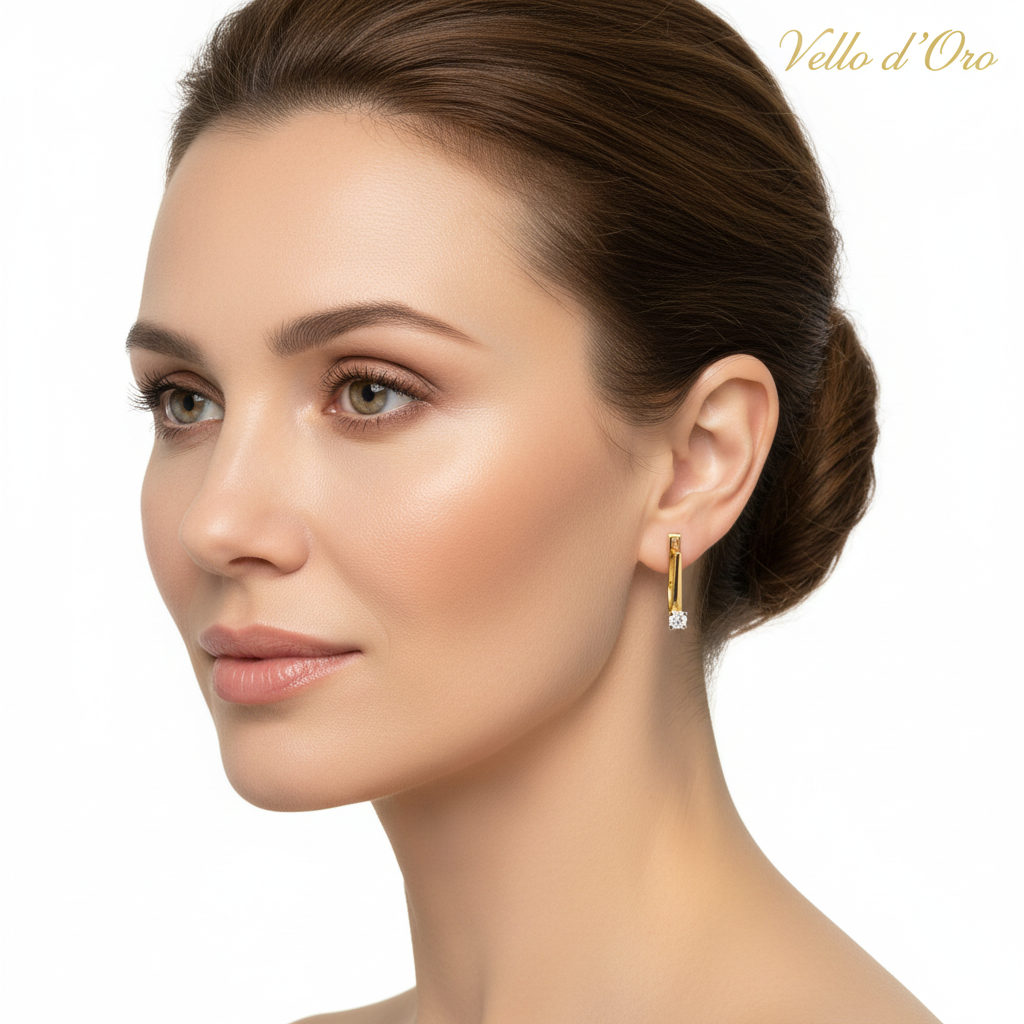 DIAMOND EARRING 18KW