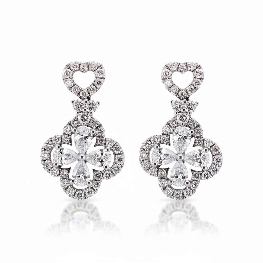 DIAMOND EARRING 18KW