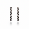 B&W DIAMOND EARRING 18KW