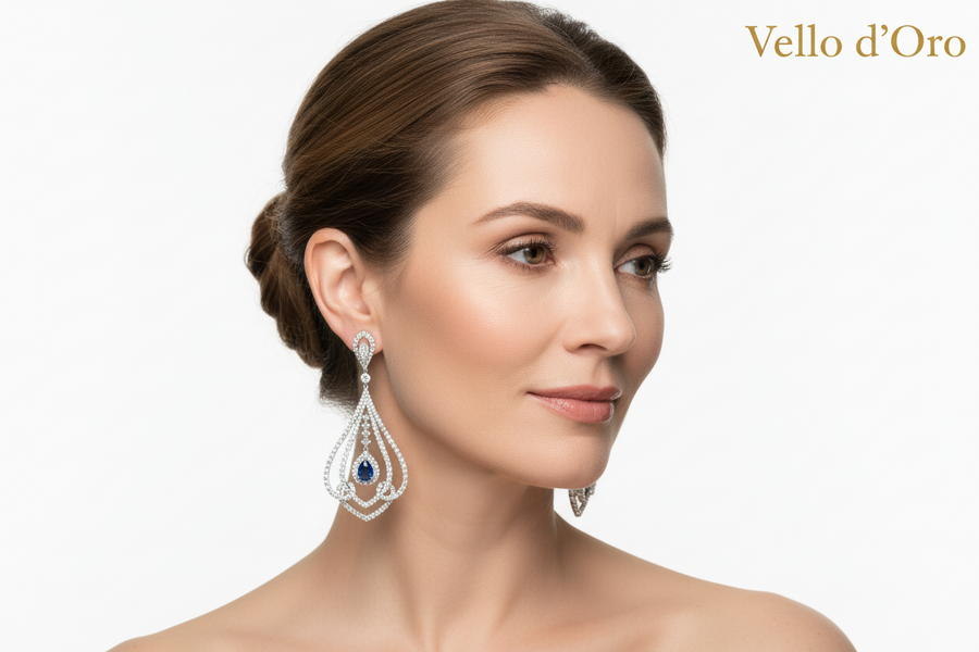 BS DIAMOND EARRING 18KW