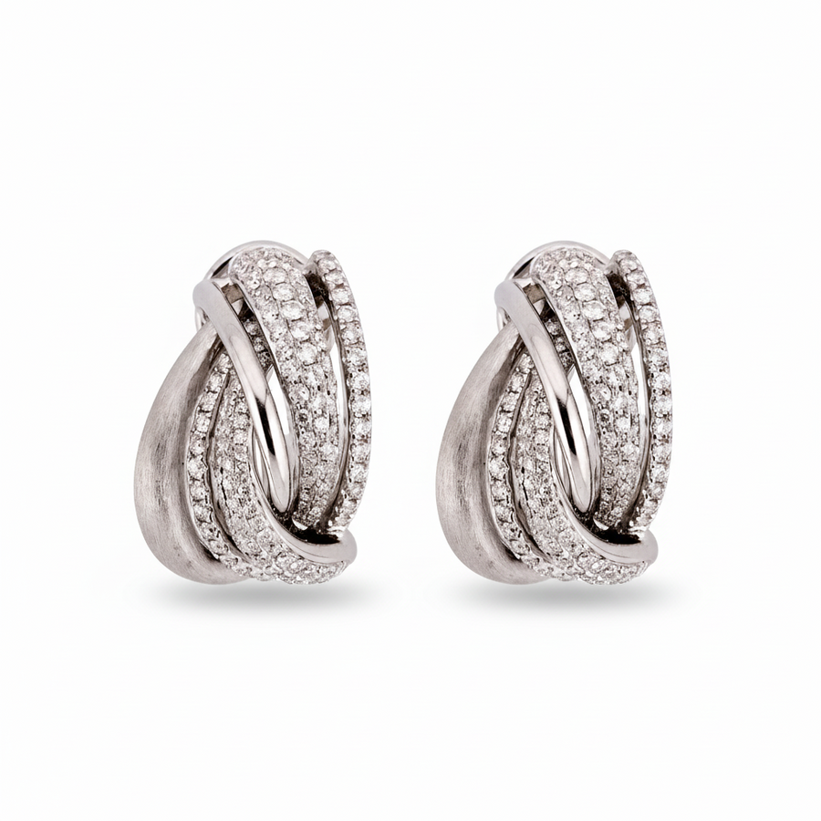 DIAMOND EARRING 18KW