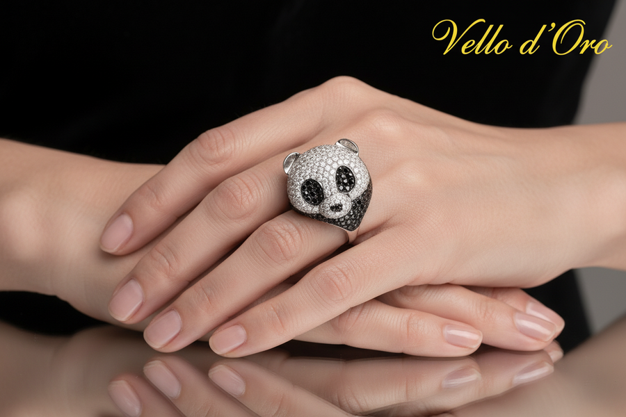 B&W DIAMOND RING 18KW