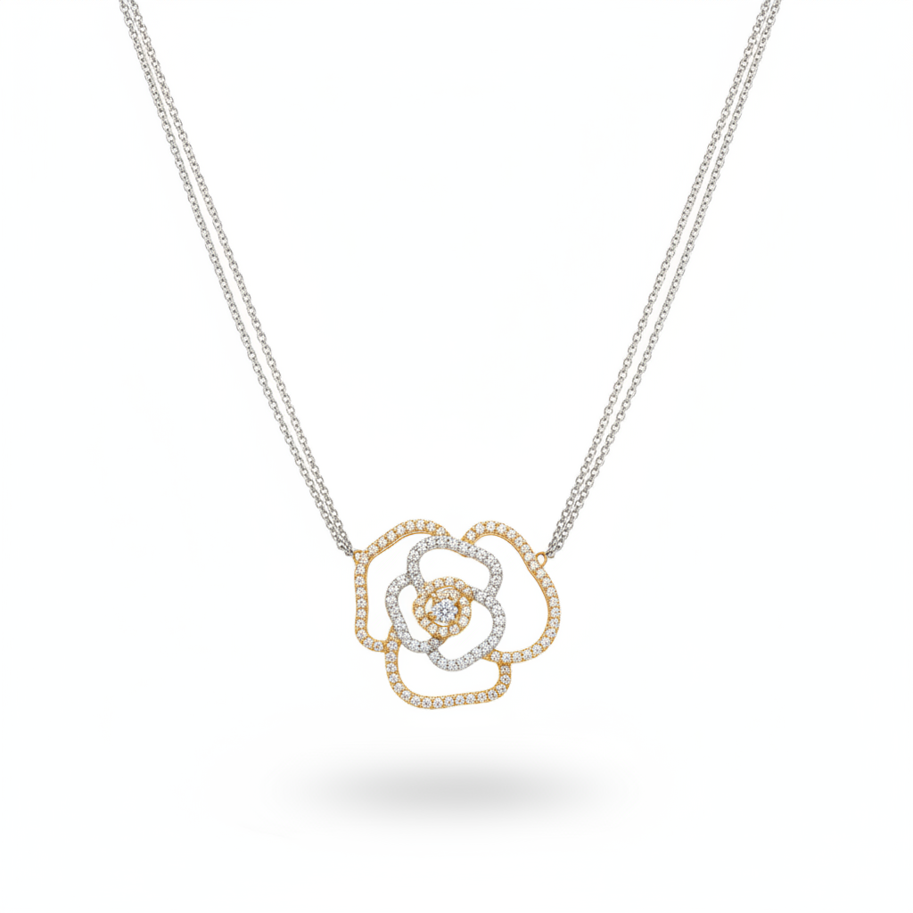 DIAMOND NECKLACE 18KW