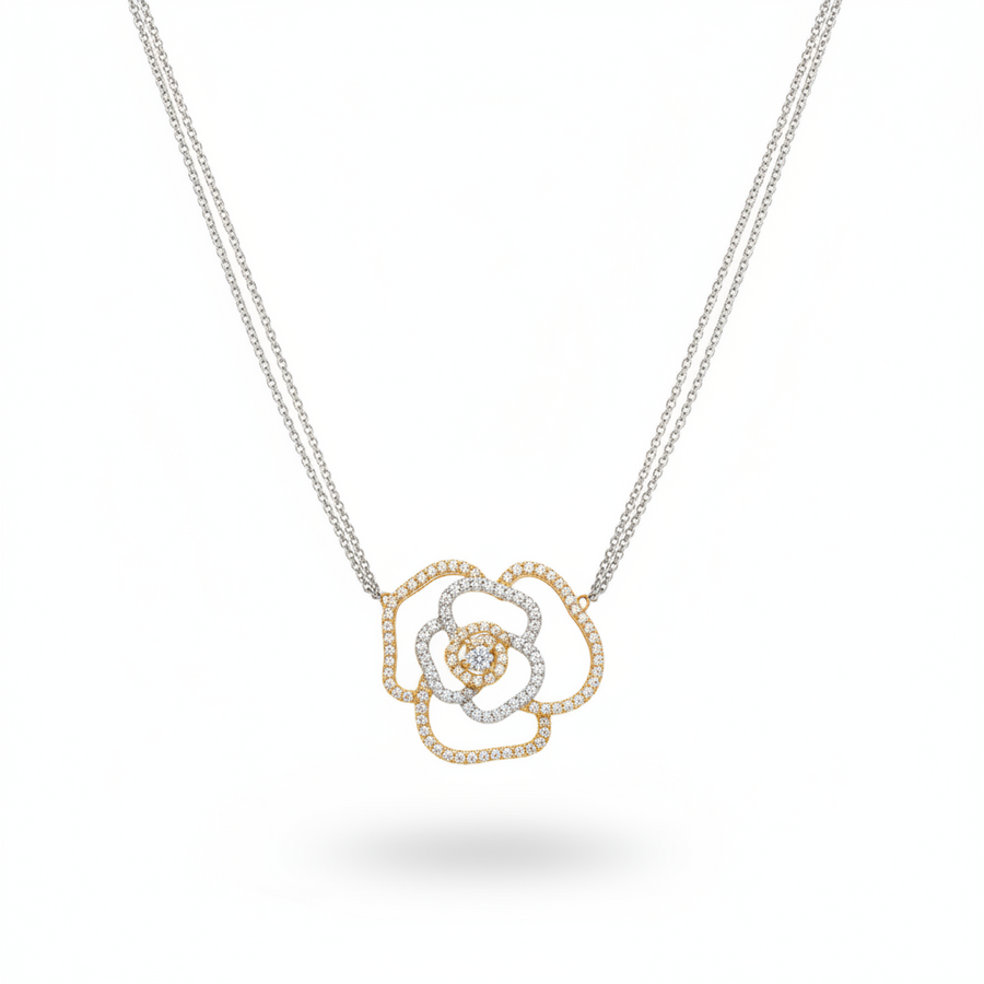 DIAMOND NECKLACE 18KW