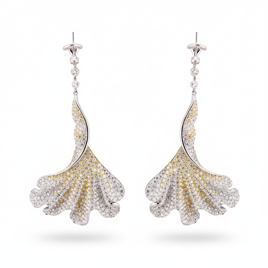 DIAMOND EARRING 18KW