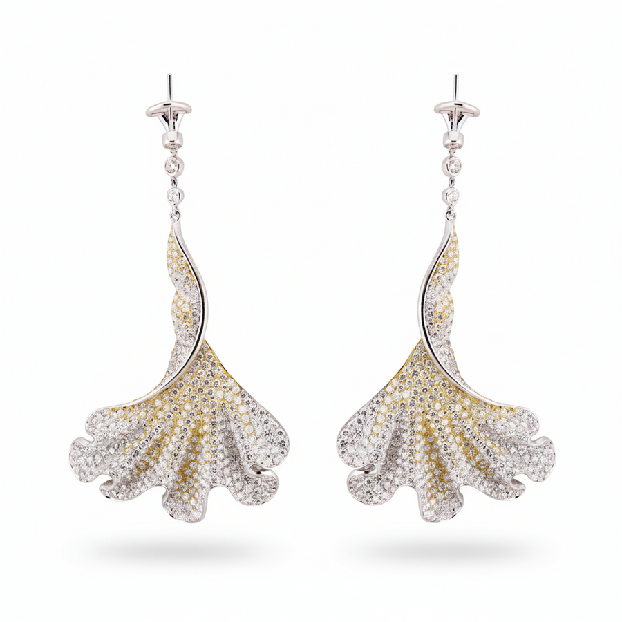 DIAMOND EARRING 18KW