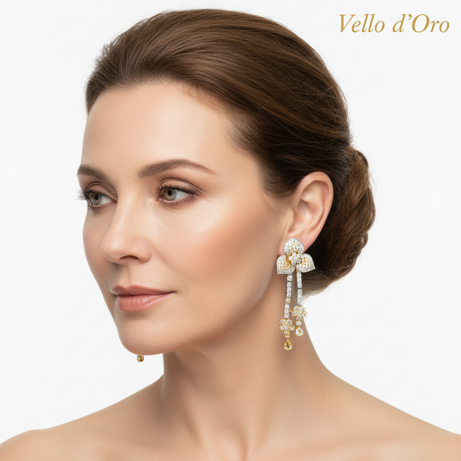 DIAMOND EARRING 18KW