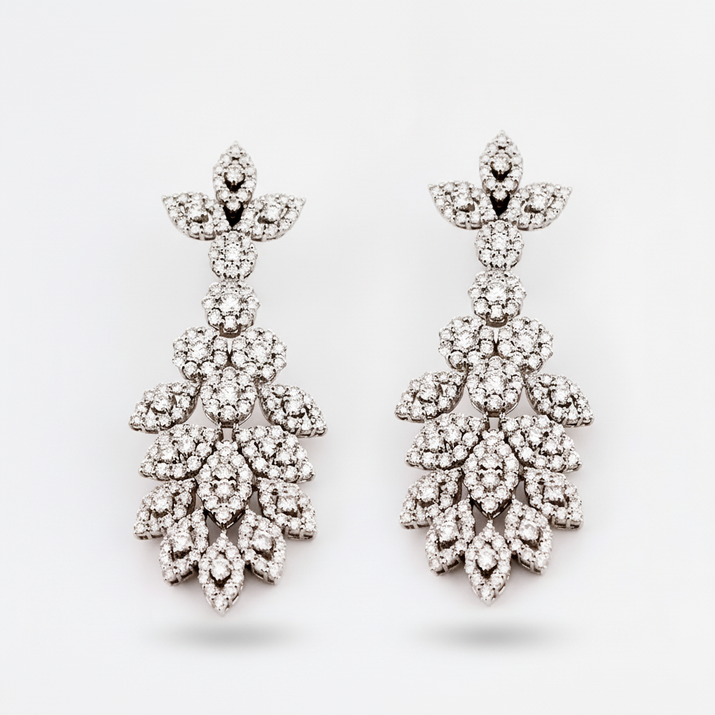 DIAMOND EARRING 18KW