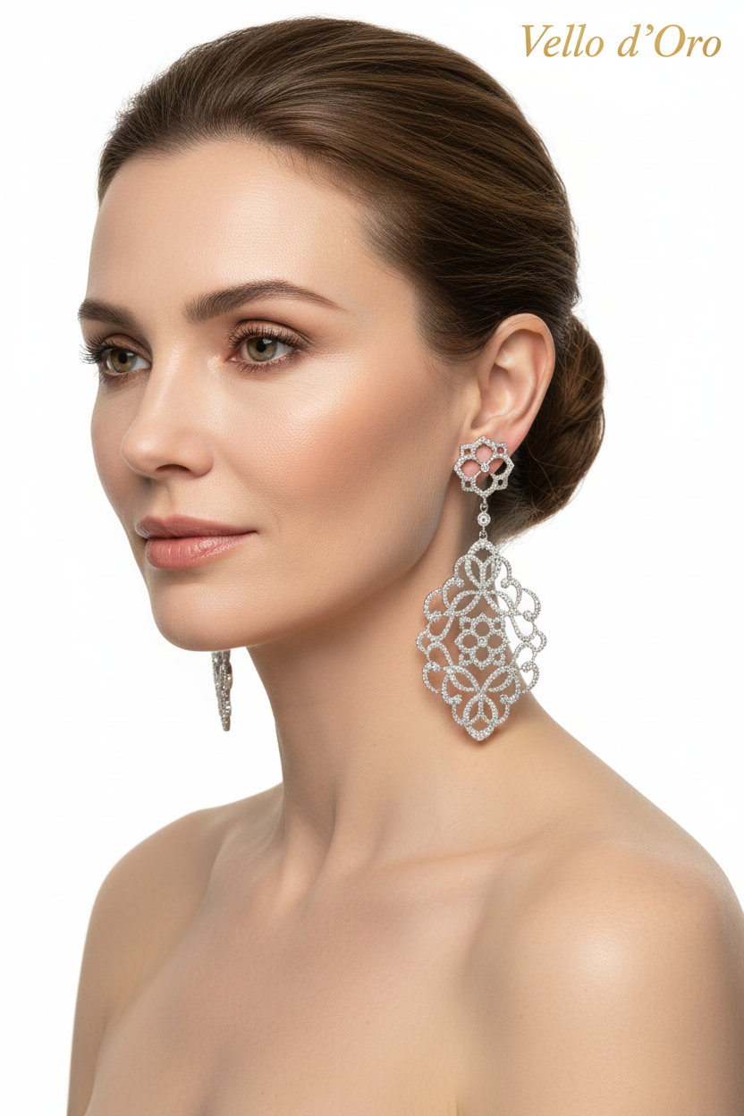 DIAMOND EARRING 18KW