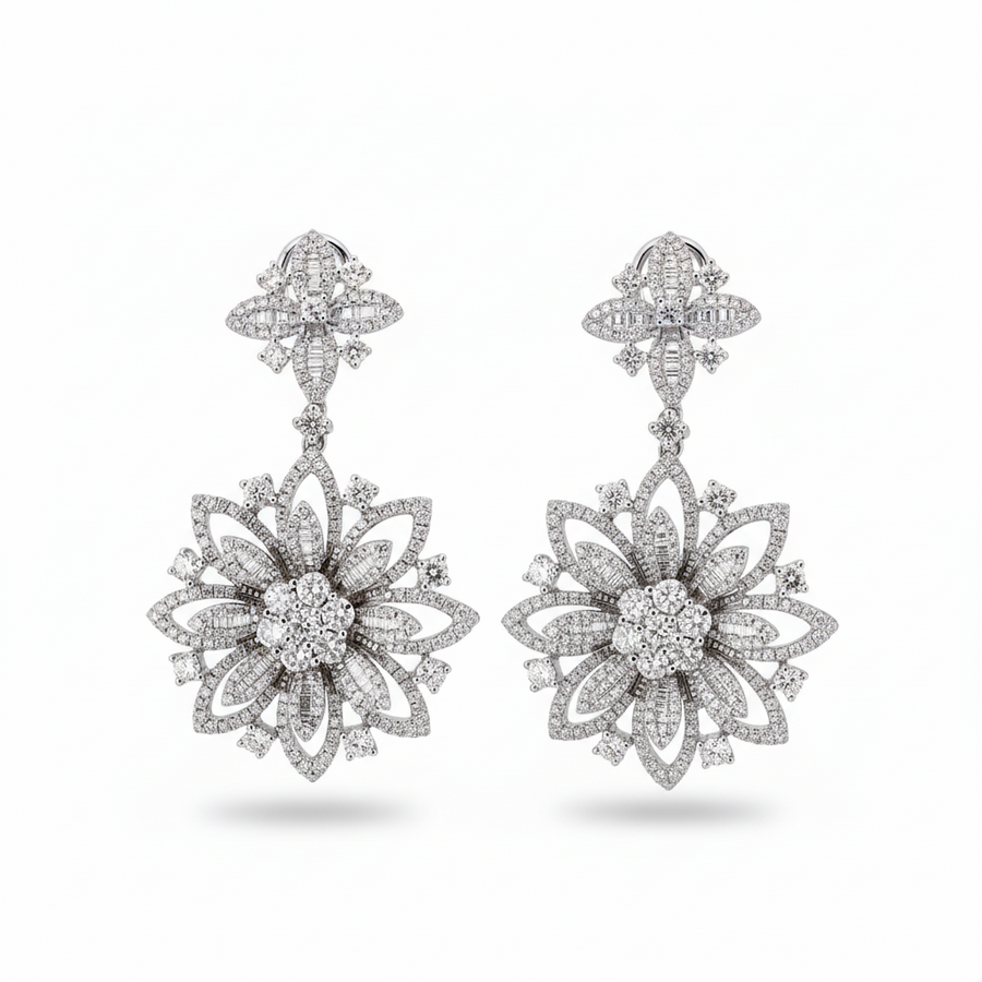 DIAMOND EARRING 18KW