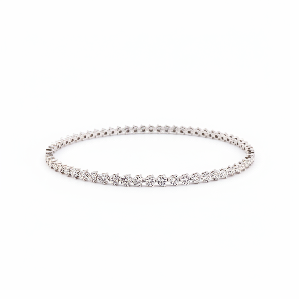DIAMOND TENNIS BRACLET 18KW