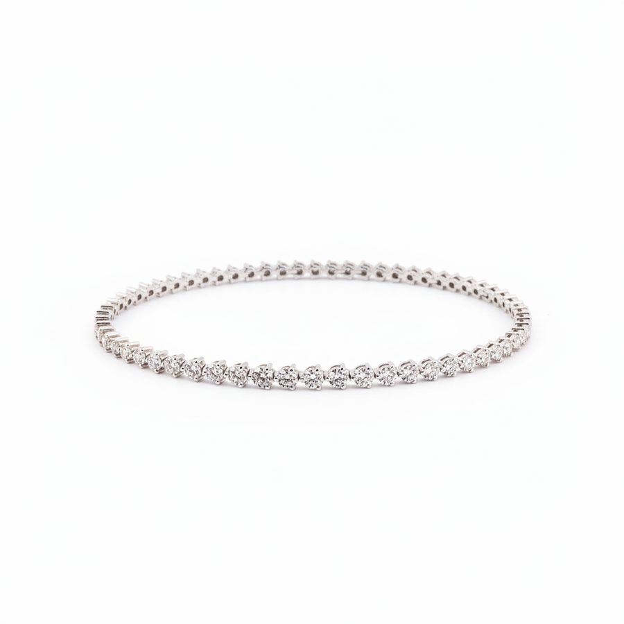 DIAMOND TENNIS BRACLET 18KW