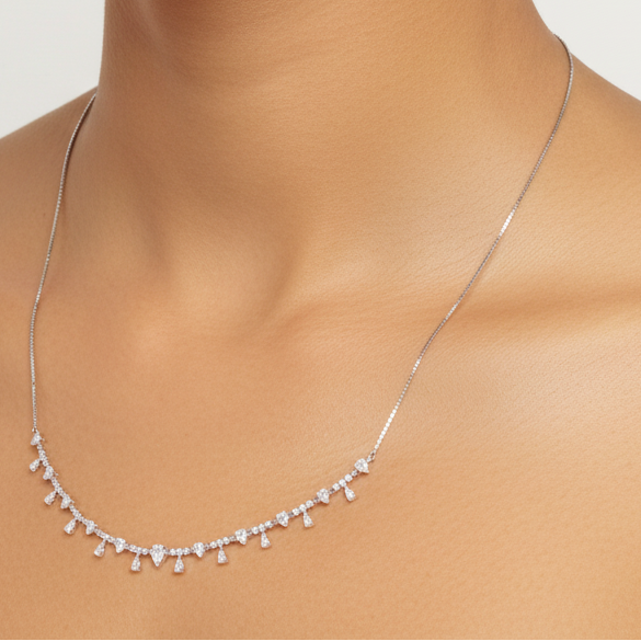DIAMOND NECKLACE 18KW