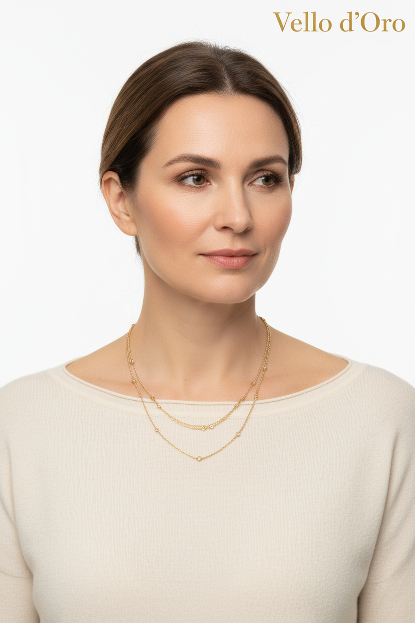 DIAMOND NECKLACE 18KW