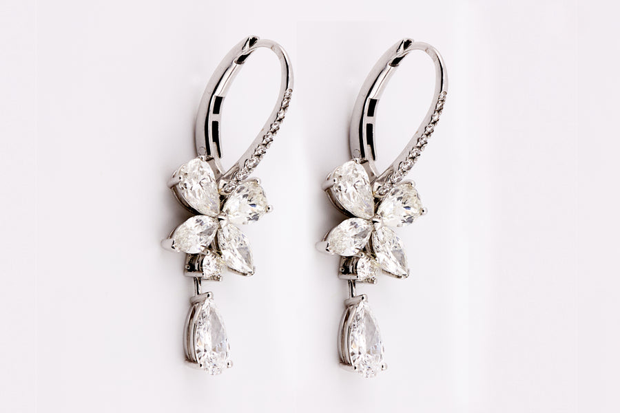 DIAMOND EARRING 18KW
