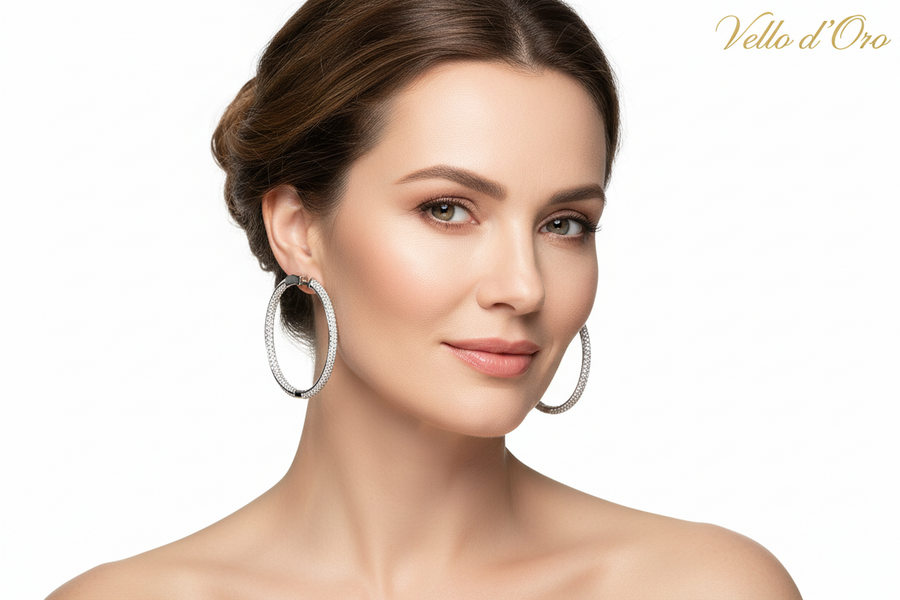 DIAMOND EARRING 18KW