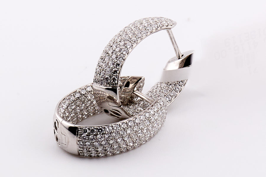 DIAMOND EARRING 18KW