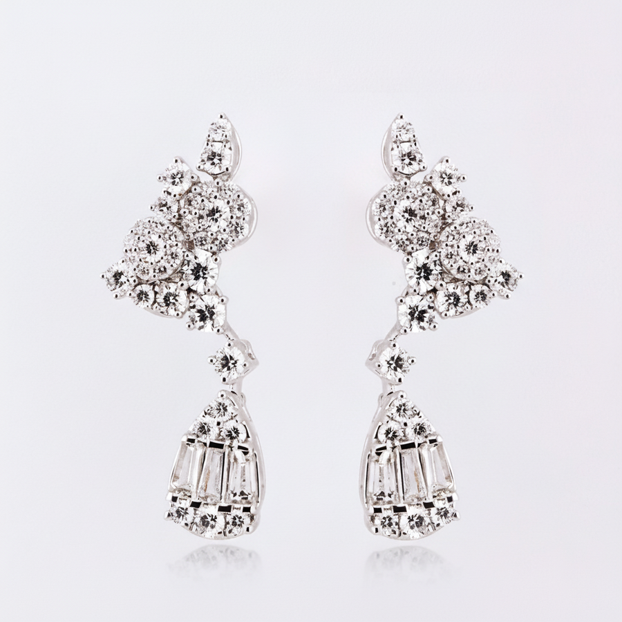 DIAMOND EARRING 18KW