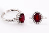 RUBY & DIAMOND RING 18KW