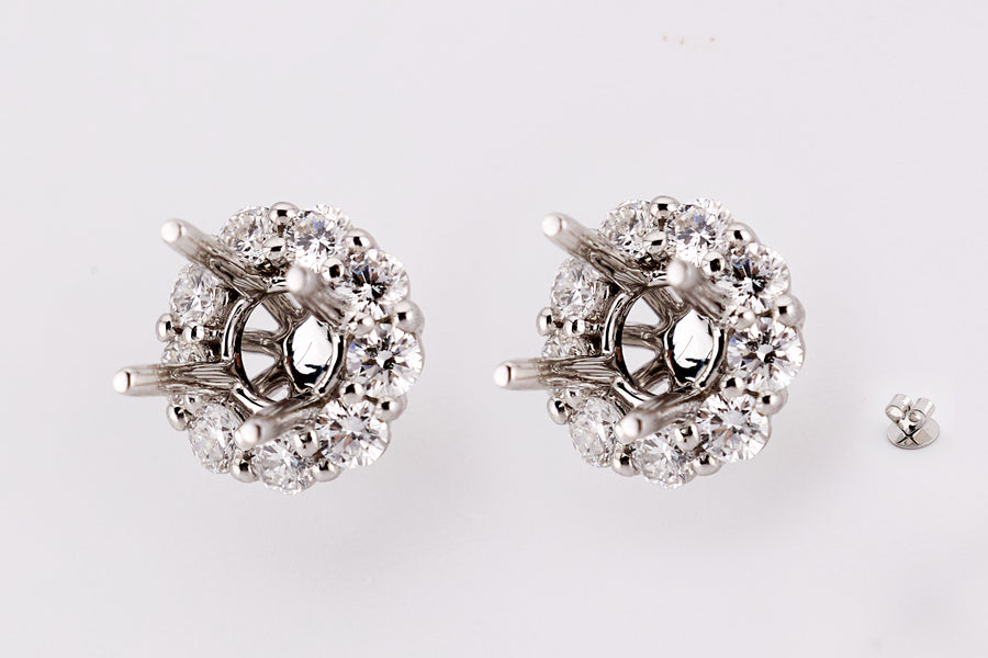DIAMOND EARRING 18KW