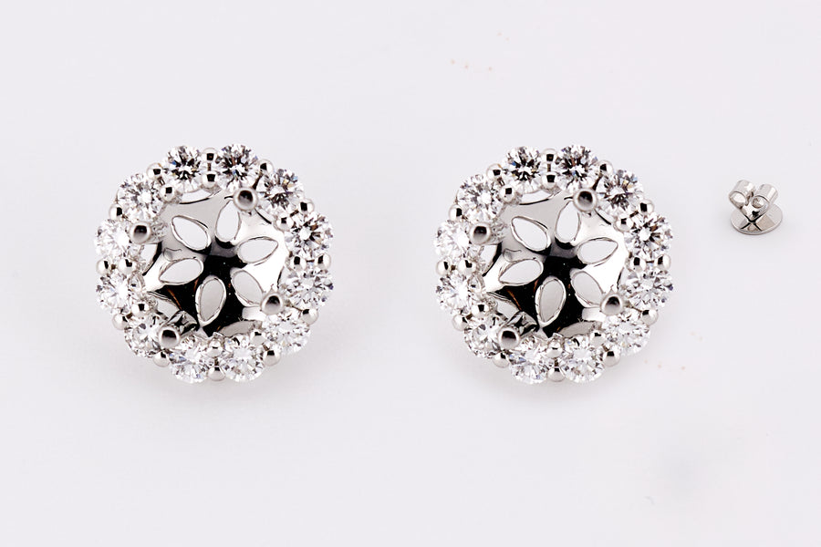 DIAMOND EARRING 18KW