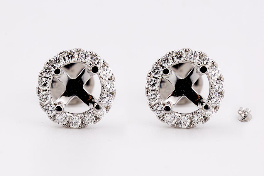 DIAMOND EARRING 18KW