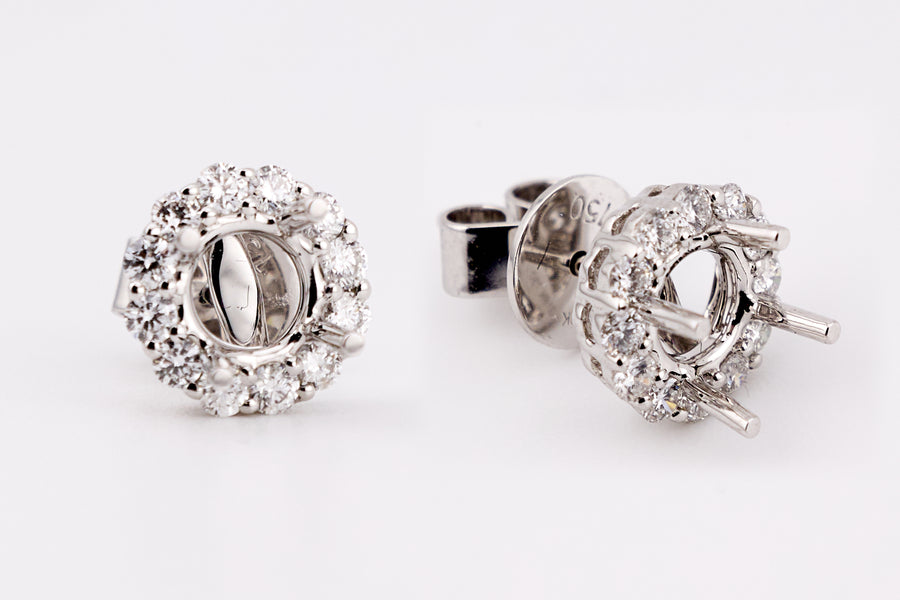 DIAMOND EARRING 18KW