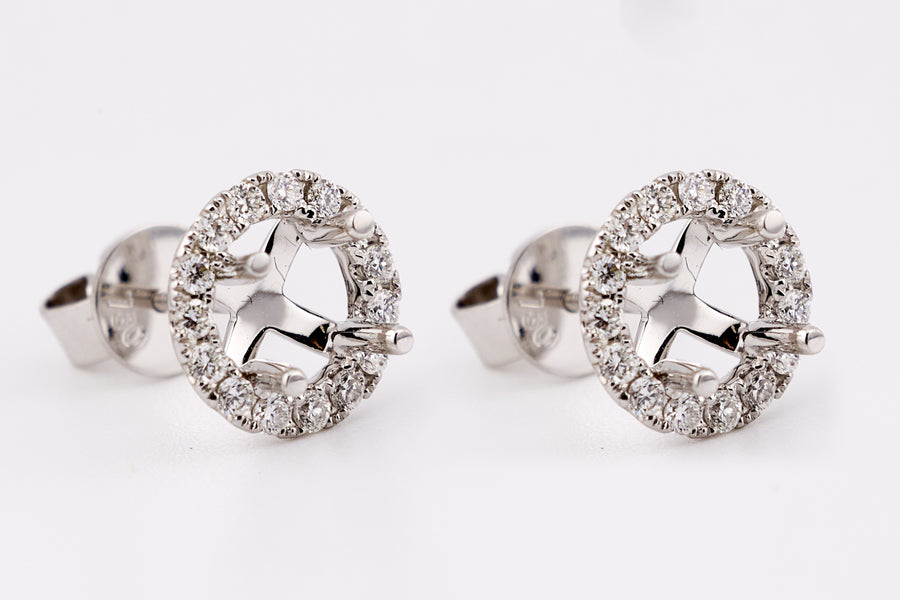 DIAMOND EARRING 18KW