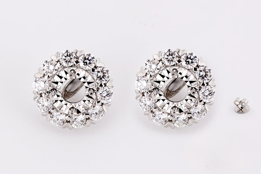 DIAMOND EARRING 18KW