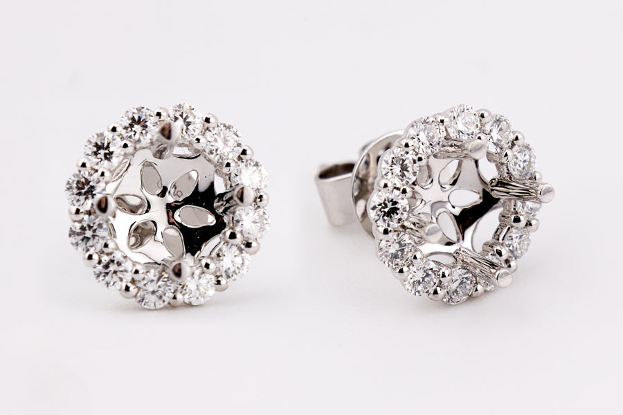 DIAMOND EARRING 18KW
