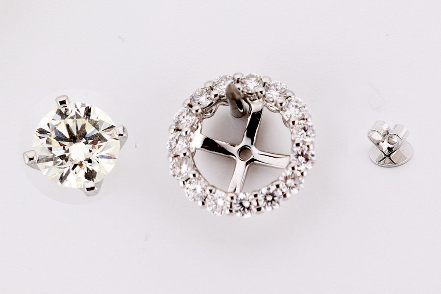 DIAMOND EARRING 18KW