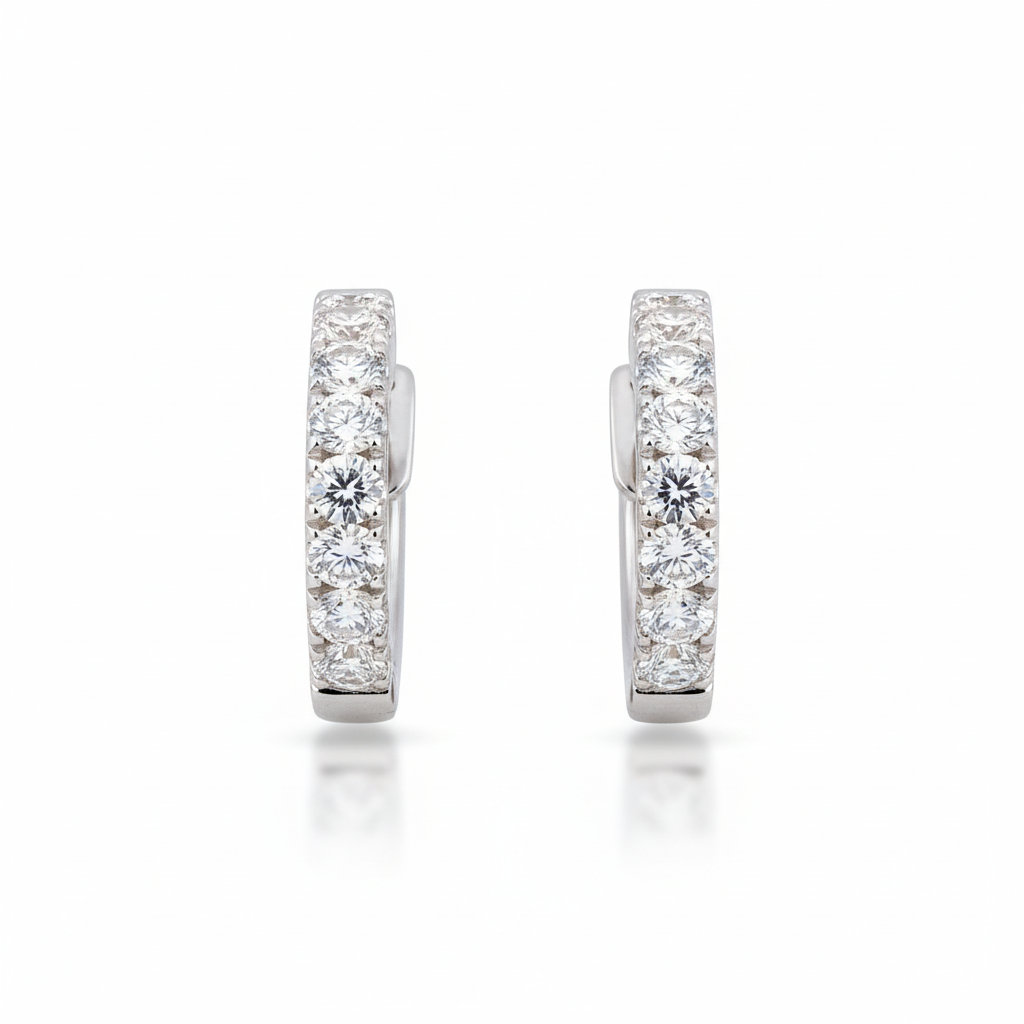DIAMOND EARRING 18KW