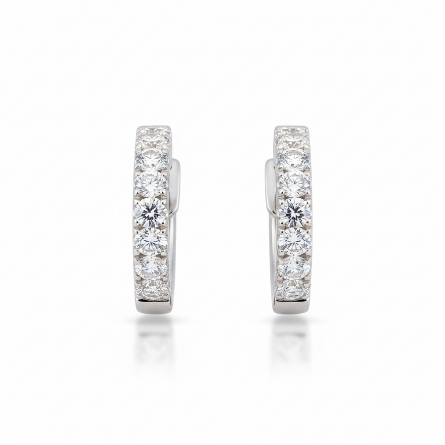 DIAMOND EARRING 18KW