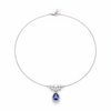 TANZANITE & DIAMOND NECKLACE 18KW