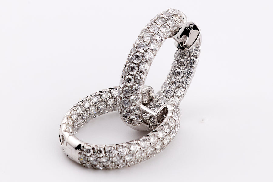 DIAMOND EARRING 18KW