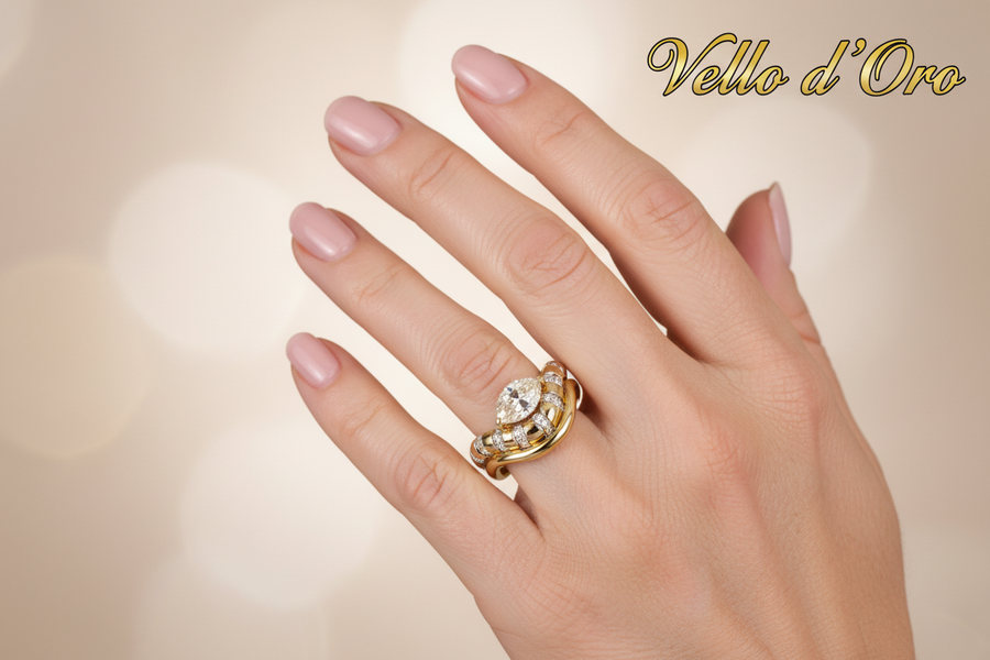 M DIAMOND RING 18KWY