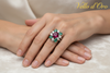 RUBY & DIAMOND RING 18KW