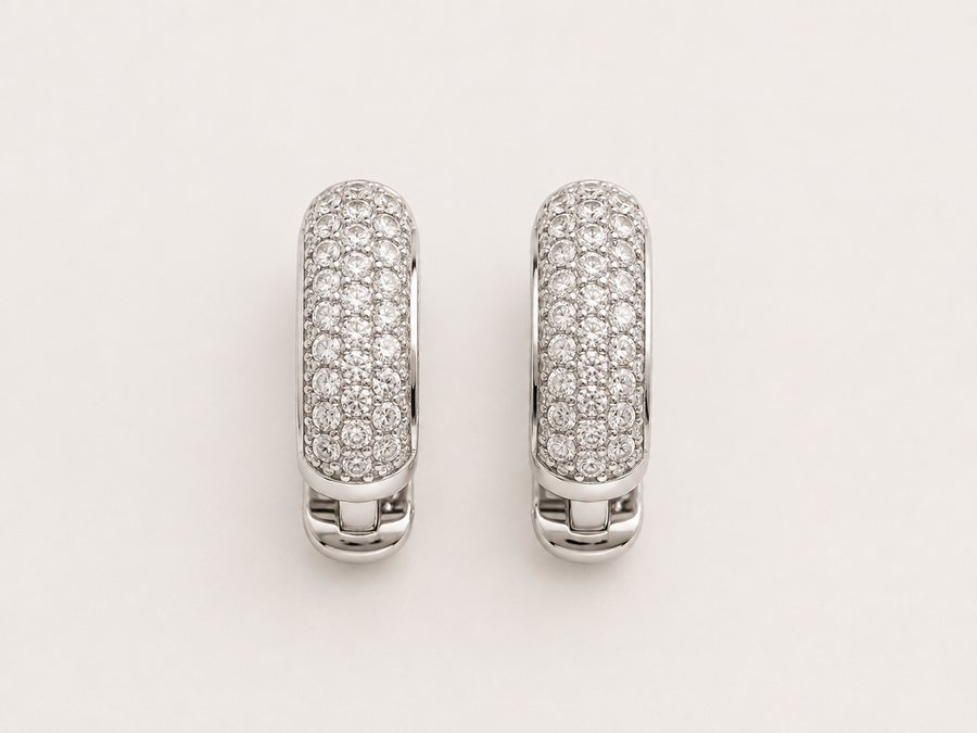 DIAMOND EARRING 18KW