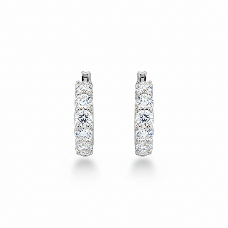 DIAMOND EARRING 18KW