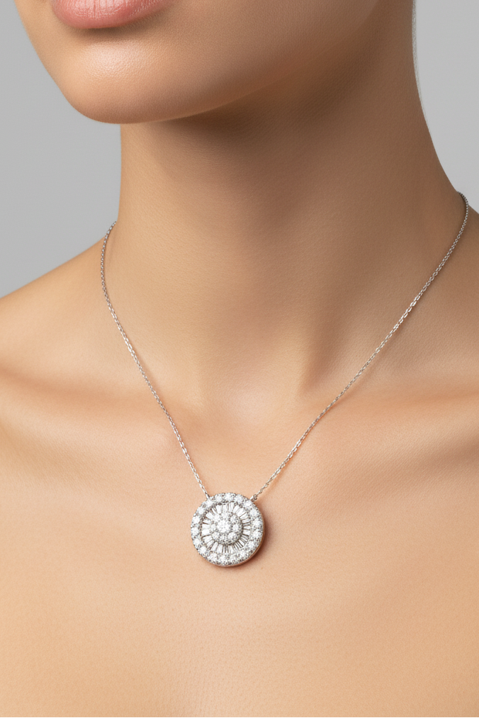 DIAMOND NECKLACE 18KW