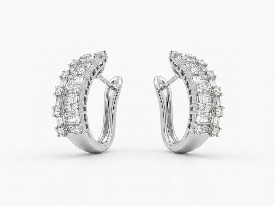 DIAMOND EARRING 18KW