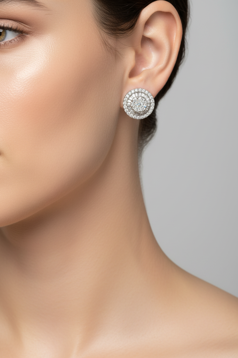 DIAMOND EARRING 18KW