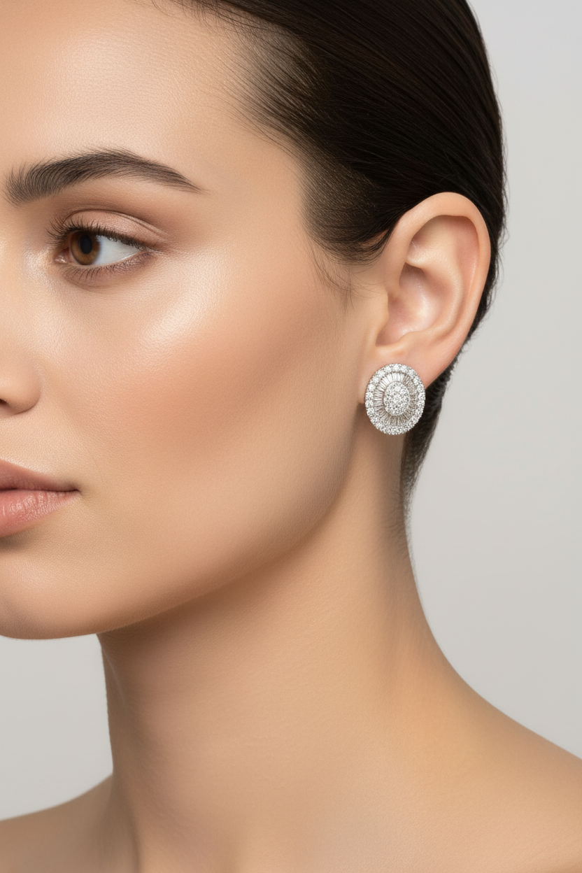 DIAMOND EARRING 18KW