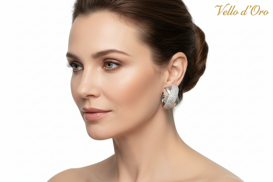 DIAMOND EARRING 18KW