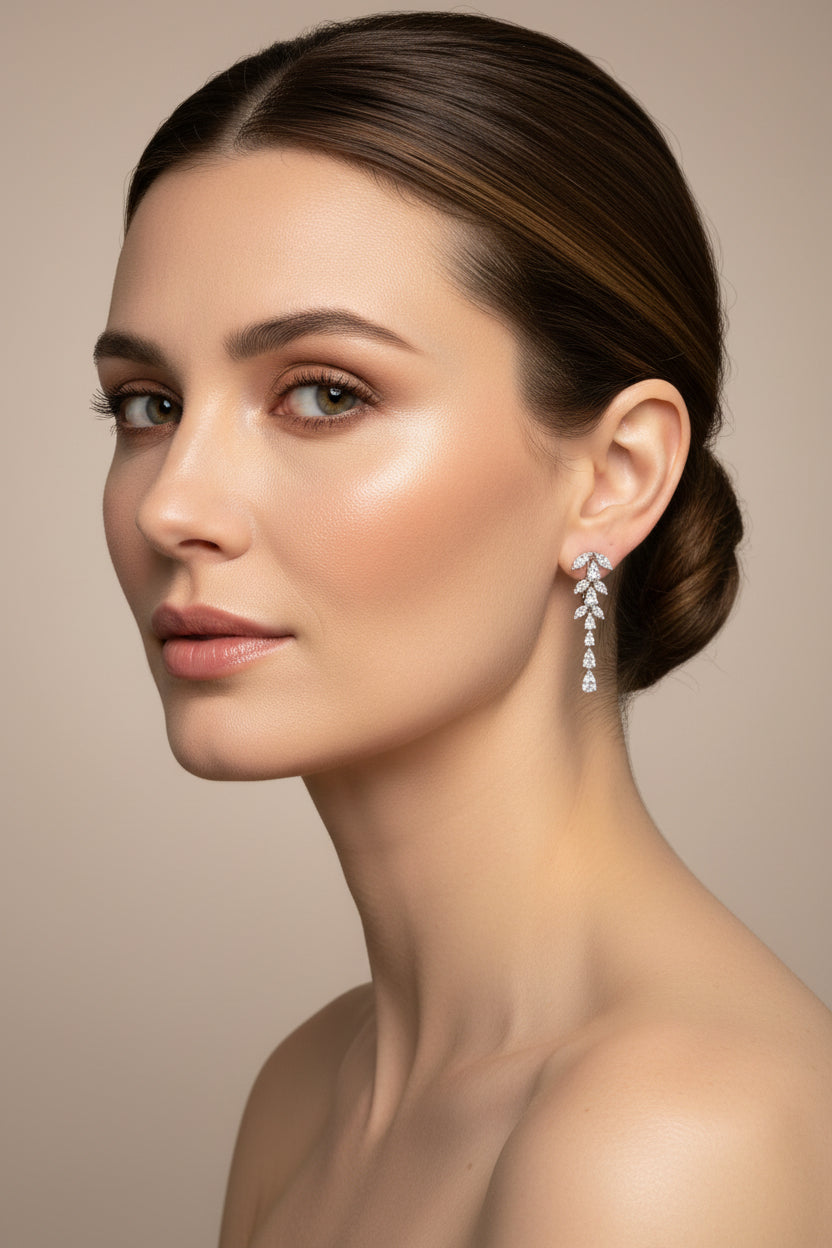 DIAMOND EARRING 18KW