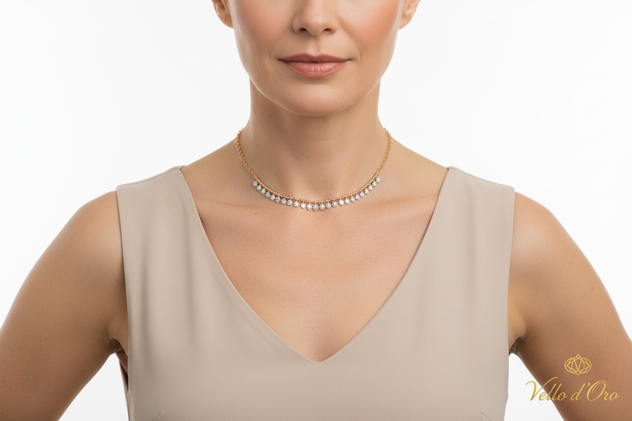 DIAMOND NECKLACE 18KW